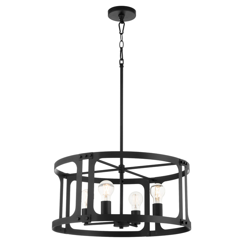 COLBURN 4 Light Pendant - Matte Black