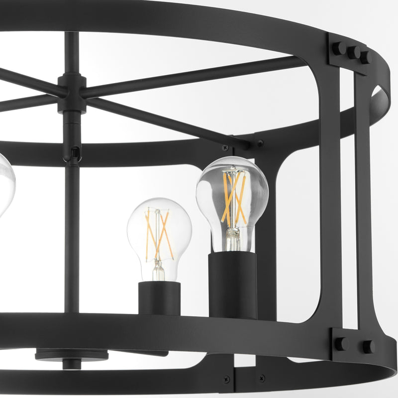 COLBURN 4 Light Pendant - Matte Black