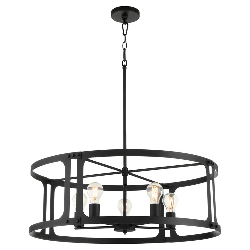 COLBURN 5 Light Pendant - Matte Black