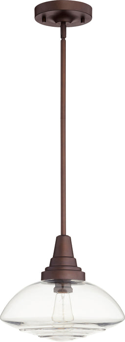 13" Lenticular Pendant - Oiled Bronze