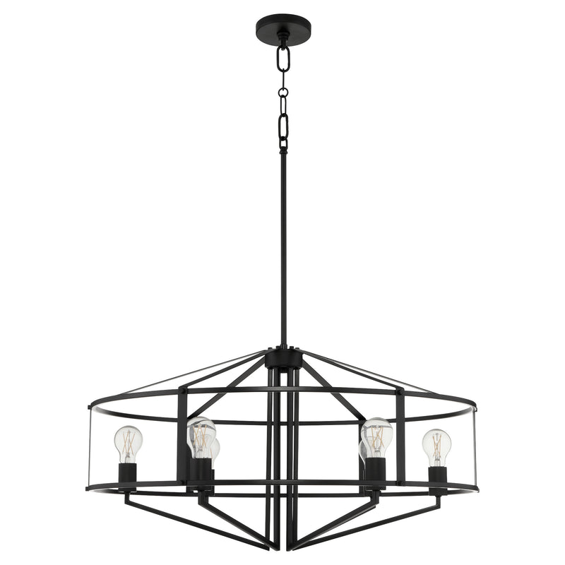 TOBIN 32" 6 Light Pendant - Matte Black
