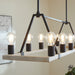 Quorum Home Quorum - 84-10-6941 - Ten Light Chandelier - Textured Black w/ Weathered Oak Finish
