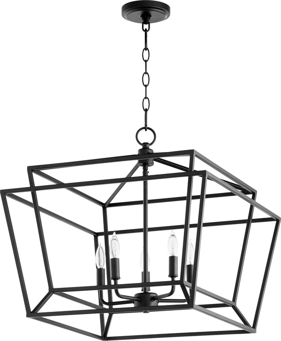 Quorum Home Quorum - 8407-5-69 - Five Light Chandelier - Textured Black
