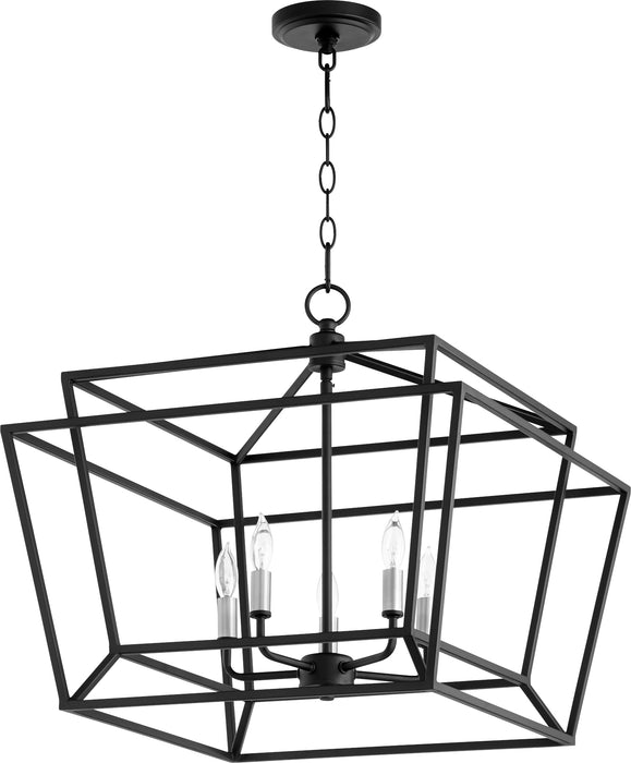 Quorum Home Quorum - 8407-5-69 - Five Light Chandelier - Textured Black