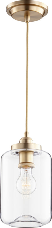 Quorum Home Quorum - 846-80 - One Light Pendant - Aged Brass