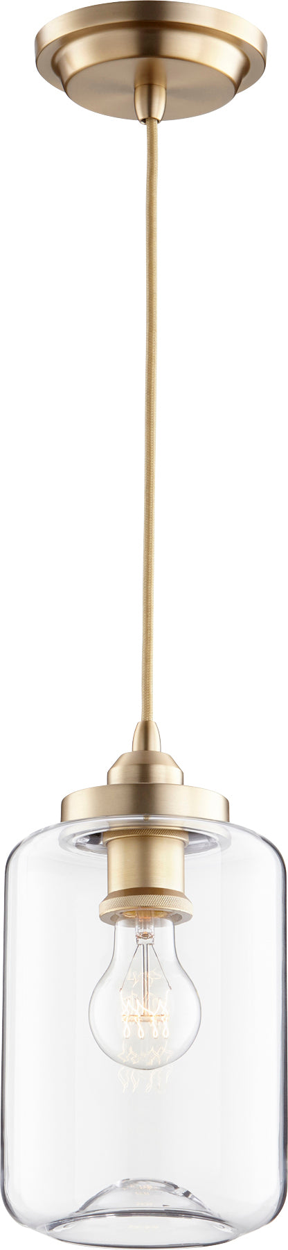 Quorum Home Quorum - 846-80 - One Light Pendant - Aged Brass