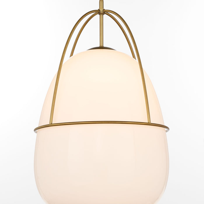 PULAGIA 16" Pendant - Brushed Brass