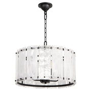 Quorum Home Quorum - 8575-4-59 - Four Light Pendant - Matte Black