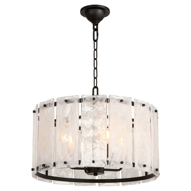 Quorum Home Quorum - 8575-4-59 - Four Light Pendant - Matte Black