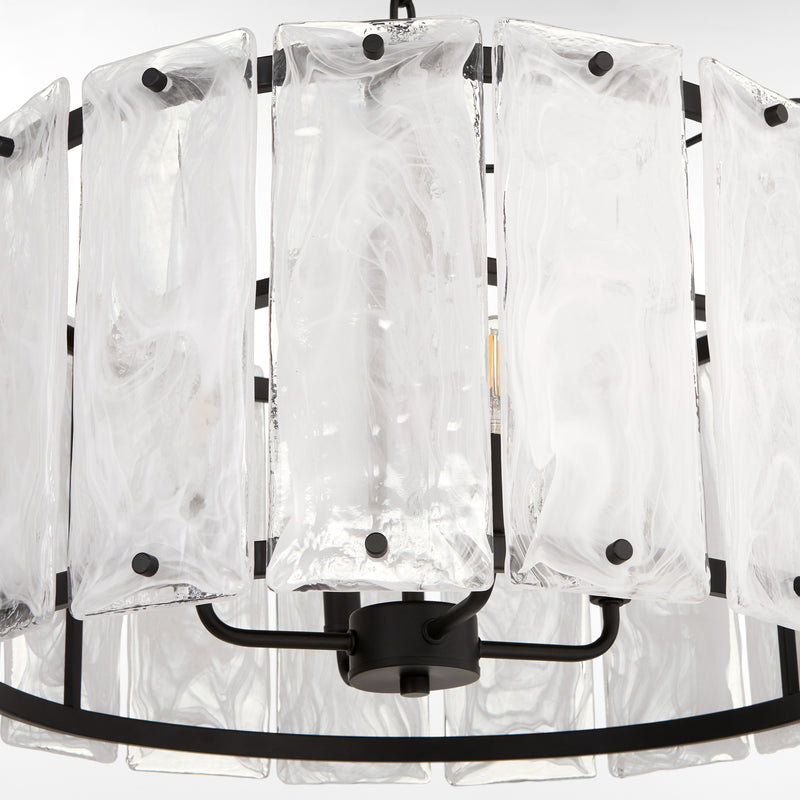 Quorum Home Quorum - 8575-4-59 - Four Light Pendant - Matte Black