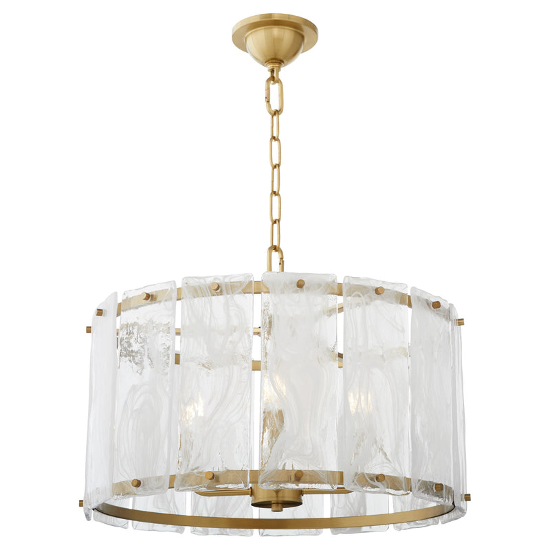 PRESTIGE 4 Light Pendant - Aged Brass