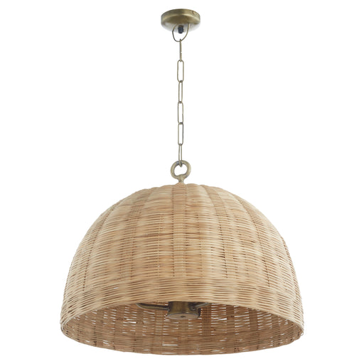 Quorum Home Quorum - 86-3-75 - Three Light Pendant - Artisan Brass