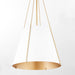 Quorum Home Quorum - 862-1-0880 - One Light Pendant - Studio White w/ Aged Brass