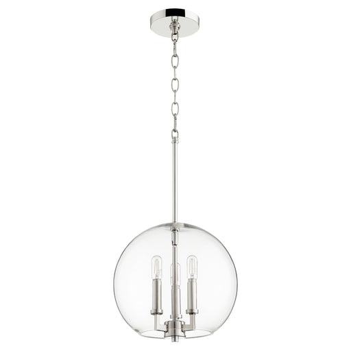 Quorum Home Quorum - 873-3-62 - Three Light Pendant - Polished Nickel