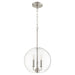 Quorum Home Quorum - 873-3-65 - Three Light Pendant - Satin Nickel