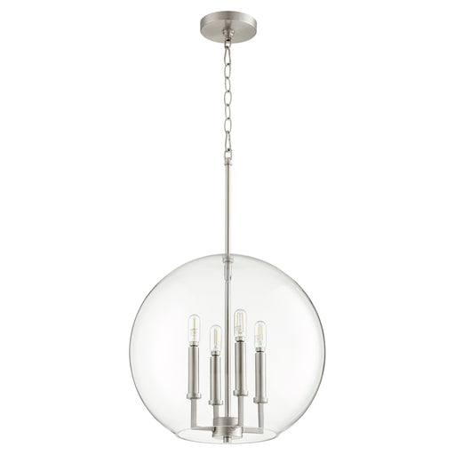 Quorum Home Quorum - 873-4-65 - Four Light Pendant - Satin Nickel