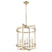 Quorum Home Quorum - 874-6-60 - Six Light Entry - Aged Silver Leaf