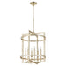 Quorum Home Quorum - 874-6-60 - Six Light Entry - Aged Silver Leaf