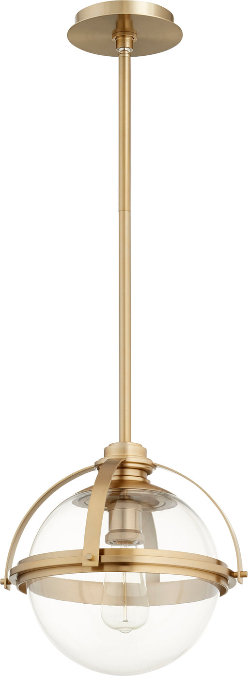 Quorum Home Quorum - 88-13-80 - One Light Pendant - Aged Brass