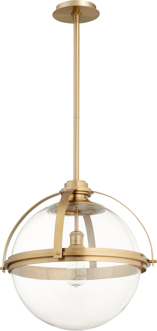 Quorum Home Quorum - 88-20-80 - One Light Pendant - Aged Brass