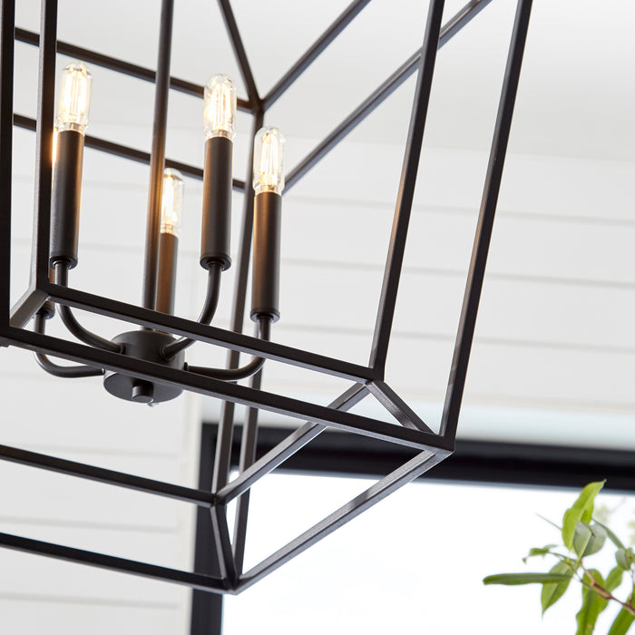 Quorum Home Quorum - 8807-5-69 - Five Light Entry Pendant - Textured Black