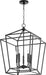 Quorum Home Quorum - 8807-5-69 - Five Light Entry Pendant - Textured Black