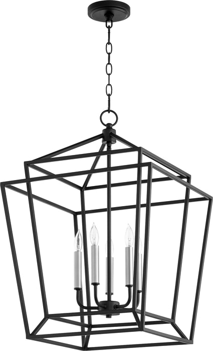 Quorum Home Quorum - 8807-5-69 - Five Light Entry Pendant - Textured Black