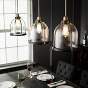 Quorum Home Quorum - 886-8086 - One Light Pendant - Aged Brass w/ Oiled Bronze