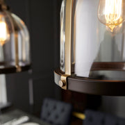 Quorum Home Quorum - 886-8086 - One Light Pendant - Aged Brass w/ Oiled Bronze
