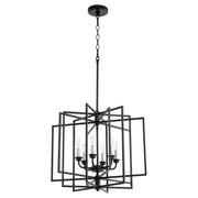 Quorum Home Quorum - 888-6-69 - Six Light Pendant - Textured Black