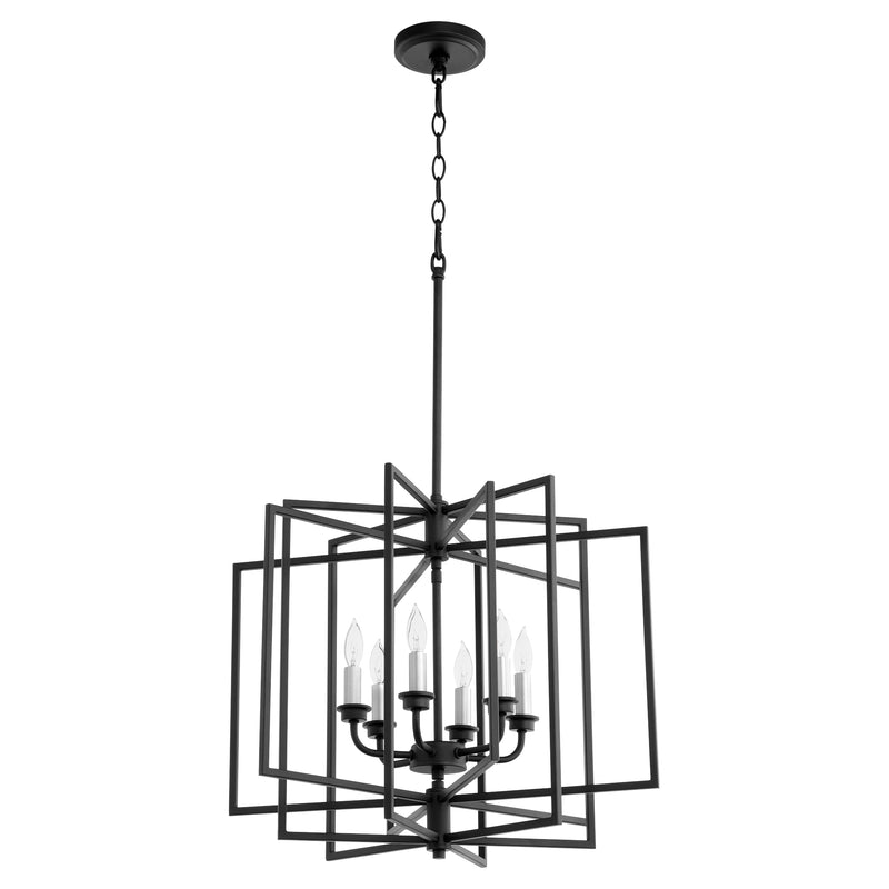 Quorum Home Quorum - 888-6-69 - Six Light Pendant - Textured Black