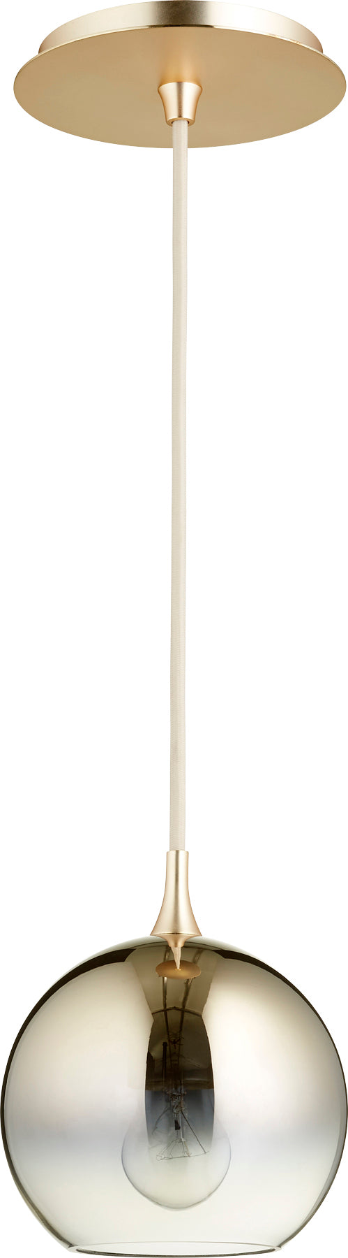 Quorum Home Quorum - 889-2020 - One Light Pendant - Satin Gold w/ Light Gold Ombre