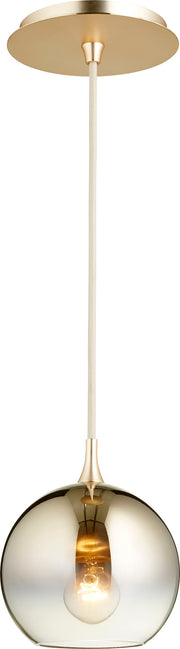 Quorum Home Quorum - 889-2020 - One Light Pendant - Satin Gold w/ Light Gold Ombre