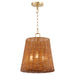 Quorum Home Quorum - 8893-13-80 - Three Light Pendant - Aged Brass