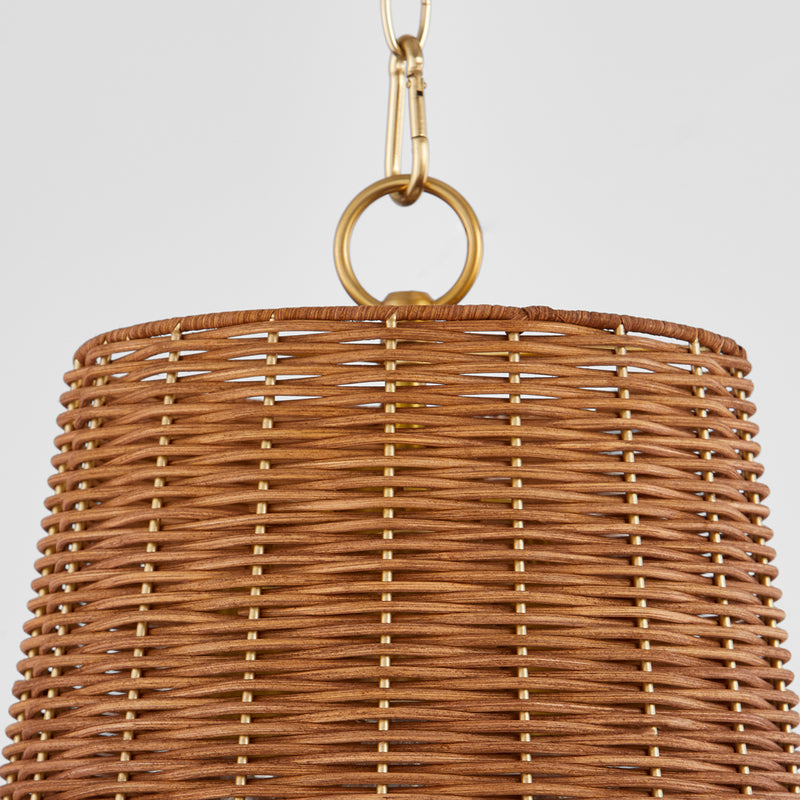 Quorum Home Quorum - 8893-13-80 - Three Light Pendant - Aged Brass