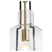 Quorum Home Quorum - 89-10-6980 - One Light Pendant - Textured Black w/ Aged Brass