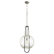 Quorum Home Quorum - 89-14-6965 - One Light Pendant - Textured Black w/ Satin Nickel