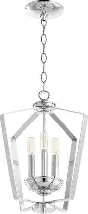 Quorum Home Quorum - 894-3-14 - Three Light Entry Pendant - Chrome