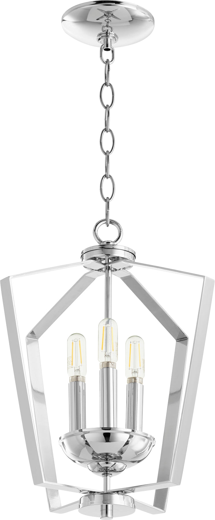 Quorum Home Quorum - 894-3-14 - Three Light Entry Pendant - Chrome