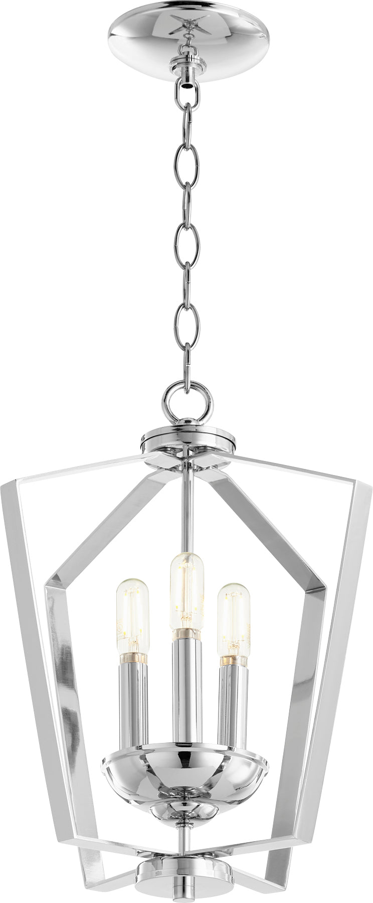 Quorum Home Quorum - 894-3-14 - Three Light Entry Pendant - Chrome
