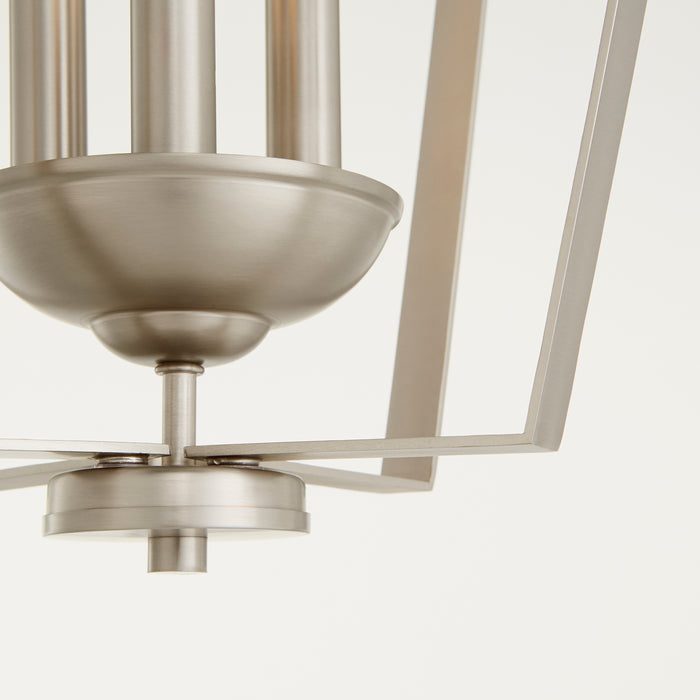 Quorum Home Quorum - 894-3-65 - Three Light Entry Pendant - Satin Nickel