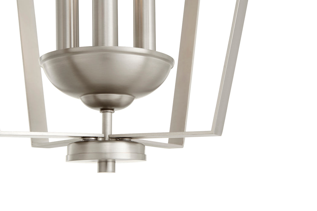 Quorum Home Quorum - 894-3-65 - Three Light Entry Pendant - Satin Nickel