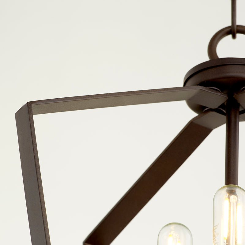 Quorum Home Quorum - 894-3-86 - Three Light Entry Pendant - Oiled Bronze