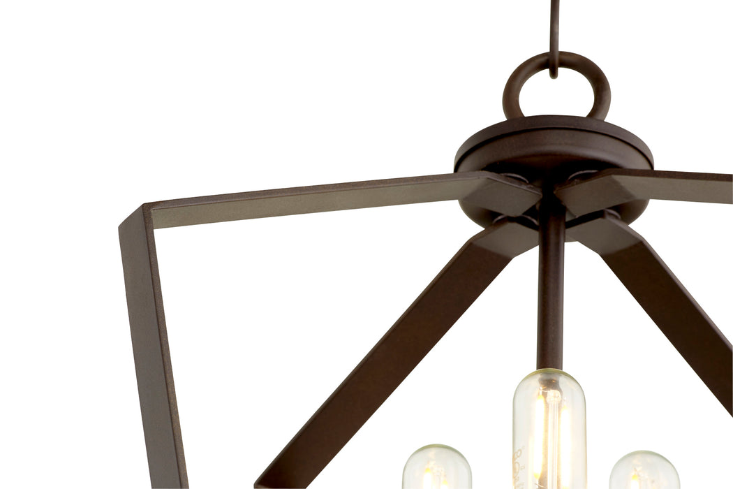 Quorum Home Quorum - 894-3-86 - Three Light Entry Pendant - Oiled Bronze