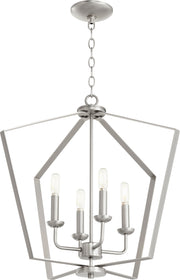 Quorum Home Quorum - 894-4-65 - Four Light Entry Pendant - Satin Nickel