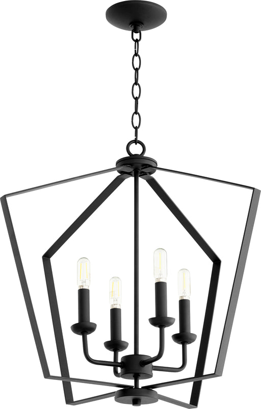 Quorum Home Quorum - 894-4-69 - Four Light Entry Pendant - Textured Black