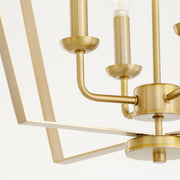 Quorum Home Quorum - 894-4-80 - Four Light Entry Pendant - Aged Brass