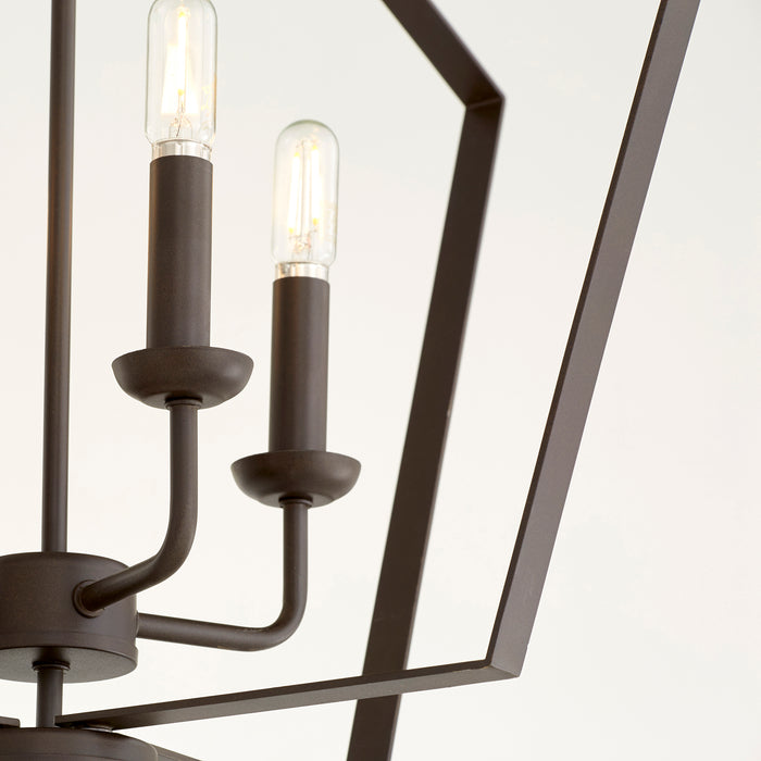 Quorum Home Quorum - 894-4-86 - Four Light Entry Pendant - Oiled Bronze