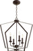 Quorum Home Quorum - 894-4-86 - Four Light Entry Pendant - Oiled Bronze