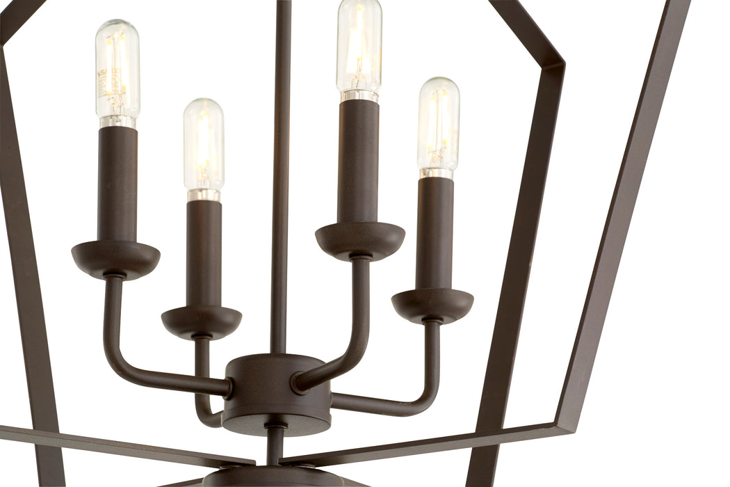 Quorum Home Quorum - 894-4-86 - Four Light Entry Pendant - Oiled Bronze